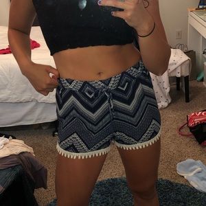 Patterned Flowy Shorts